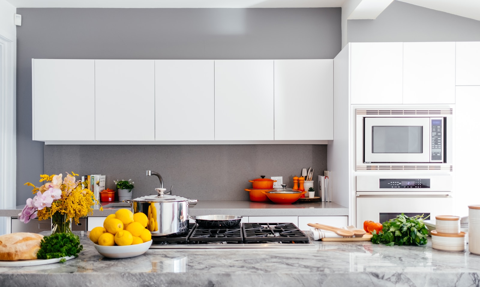 Kitchen equipped for intensive use.